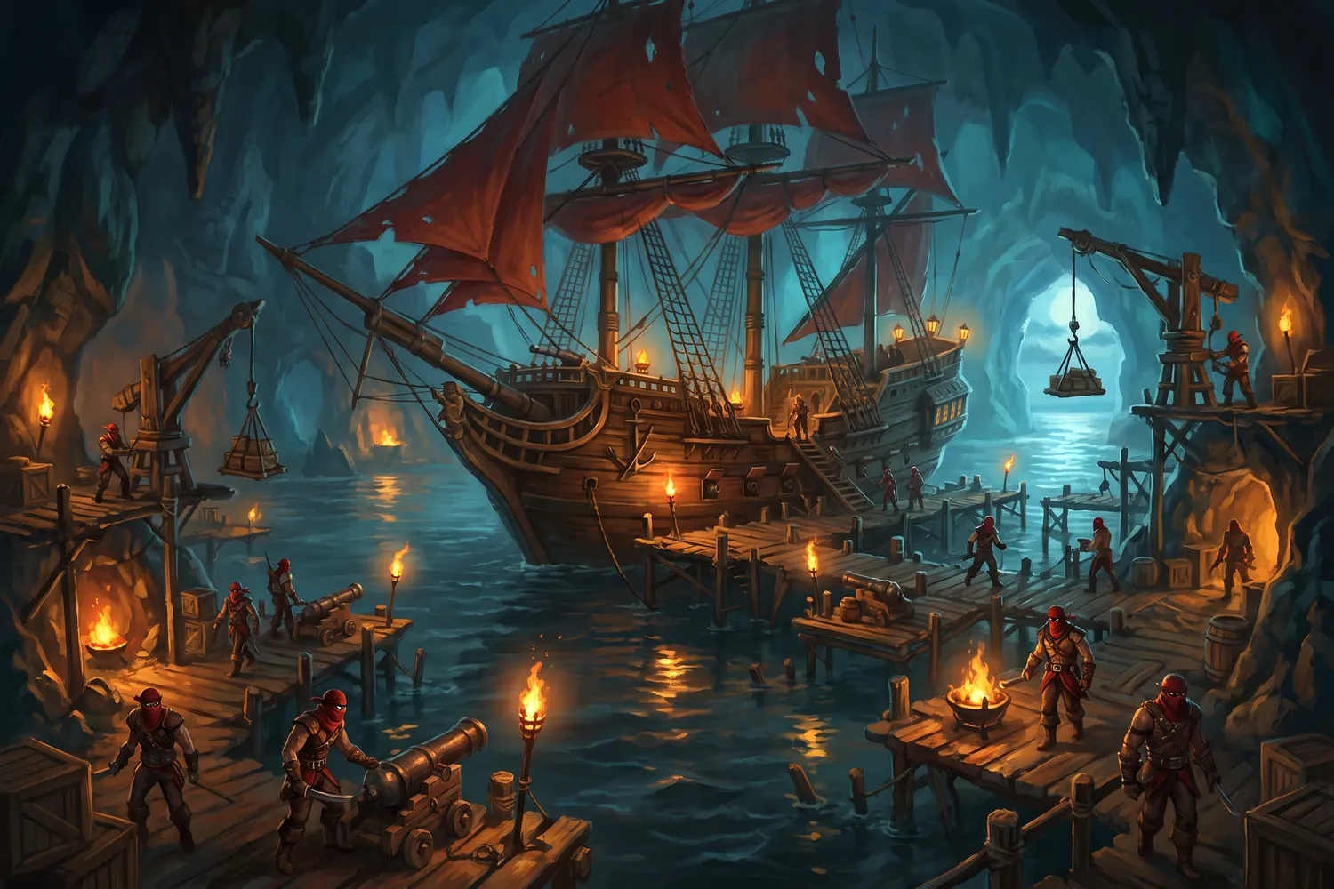 A painting of The Deadmines