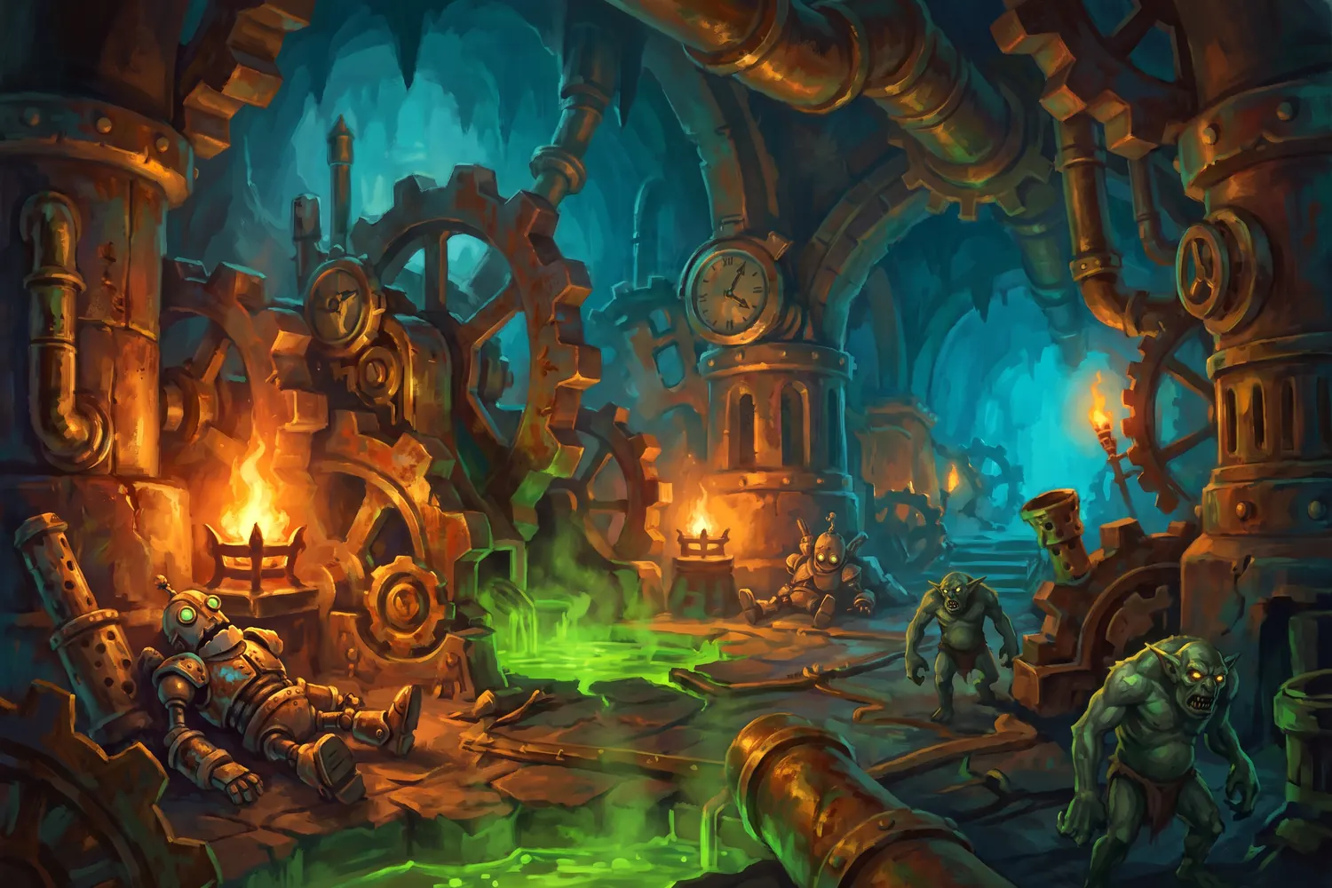 A painting of Gnomeregan